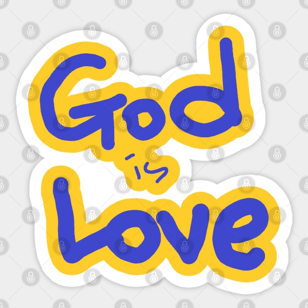 GOD IS LOVE Sticker by zzzozzo